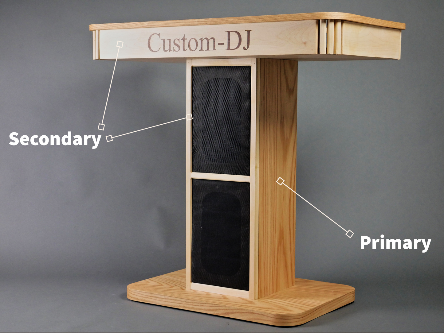 Custom DJ Table with large base